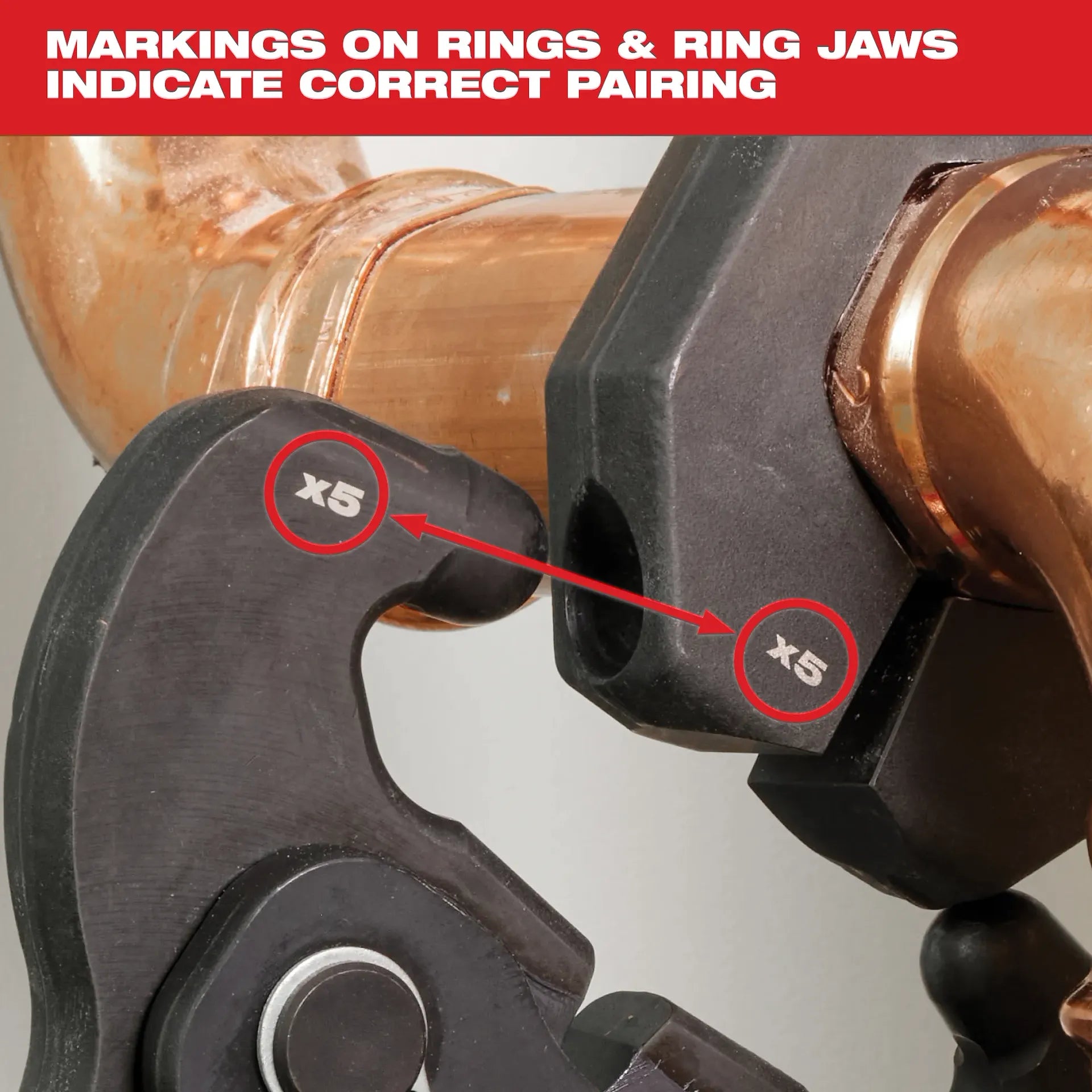 MILWAUKEE 49-16-2692X CTS-V Pivoting Press Rings Kits (1/2