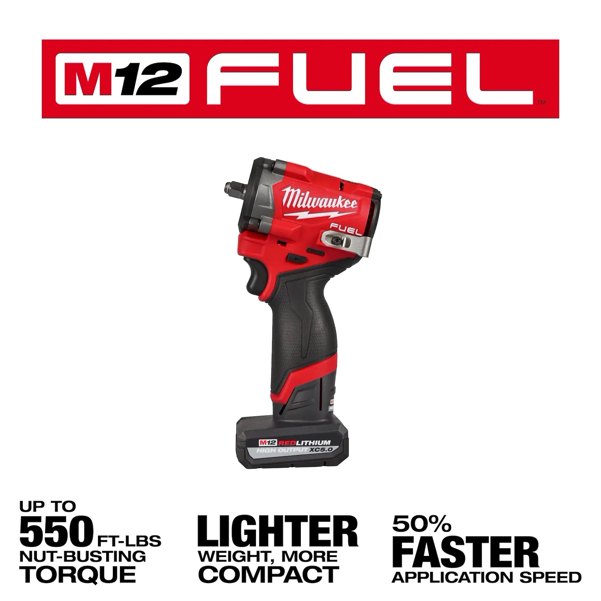 MILWAUKEE 2562-22 M12 FUEL™ Stubby 3/8