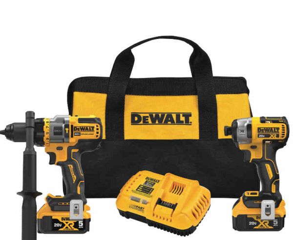 DEWALT DCK2100P2 20V MAX* Hammer Drill and 20V MAX* Impact Driver with FLEXVOLT ADVANTAGE™ Combo Kit