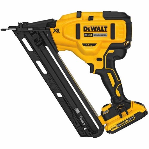 DEWALT DCN650D1 20V MAX* XR® 15 GA Cordless Angled Finish Nailer Kit
