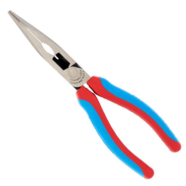 CHANNEL LOCK 318CB 8-inch CODE BLUE® XLT™ Combination Long Nose Pliers with Cutter