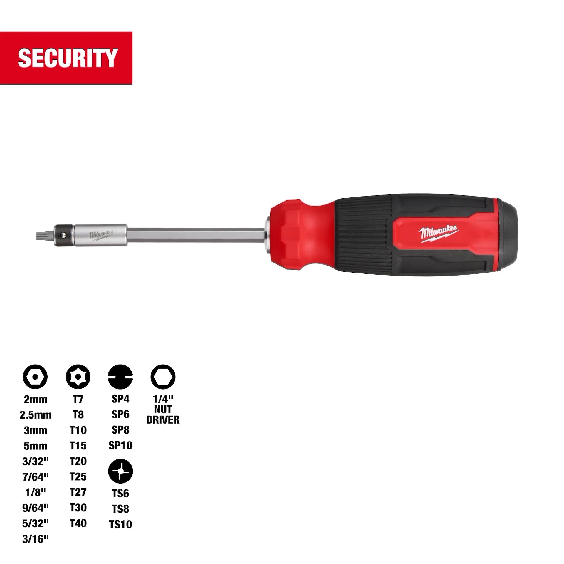 MILWAUKEE 48-22-2911 27-in-1 Security Multi-Bit Screwdriver
