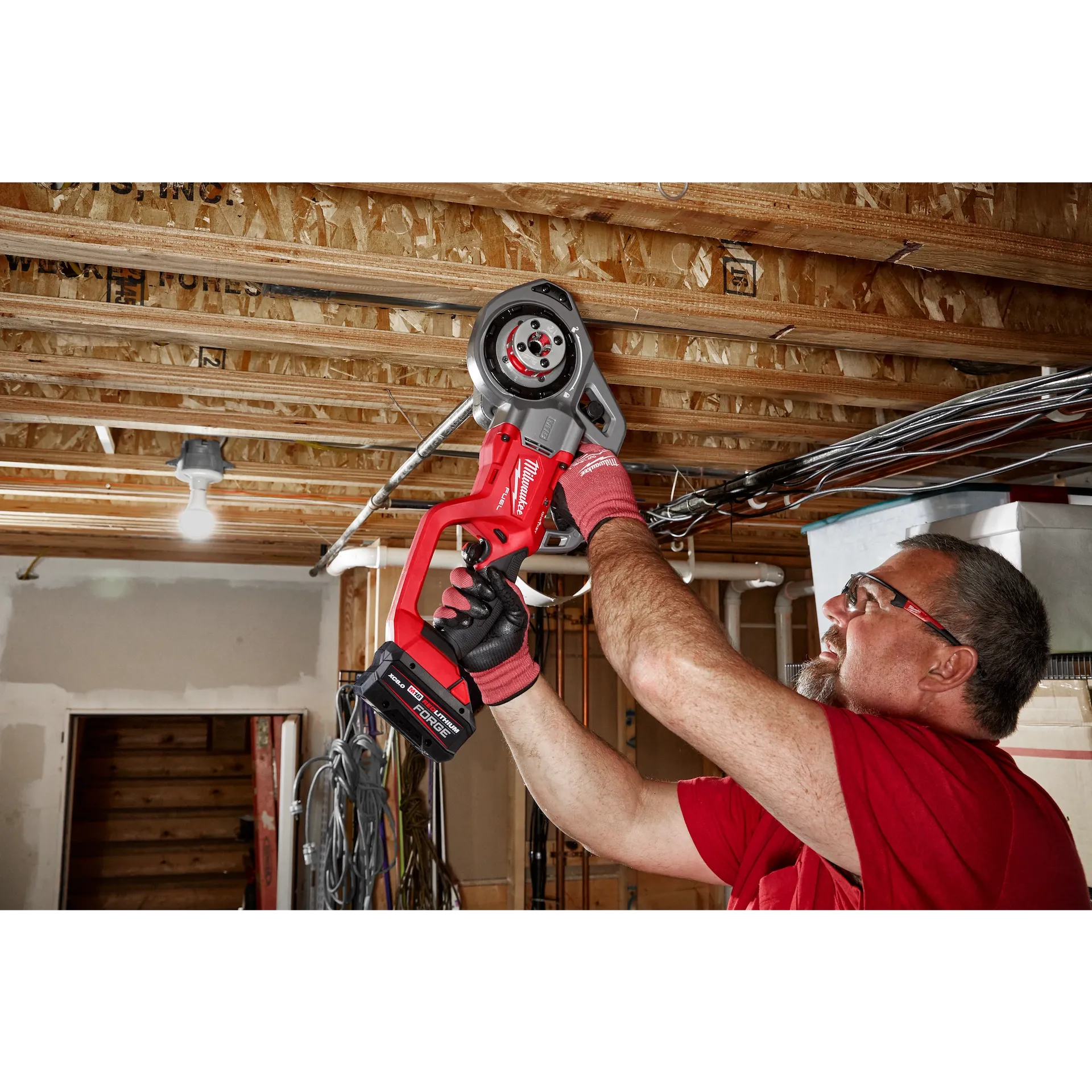 MILWAUKEE 2870-22 M18 FUEL™ Compact Pipe Threader w/ ONE-KEY™ w/ 1/2