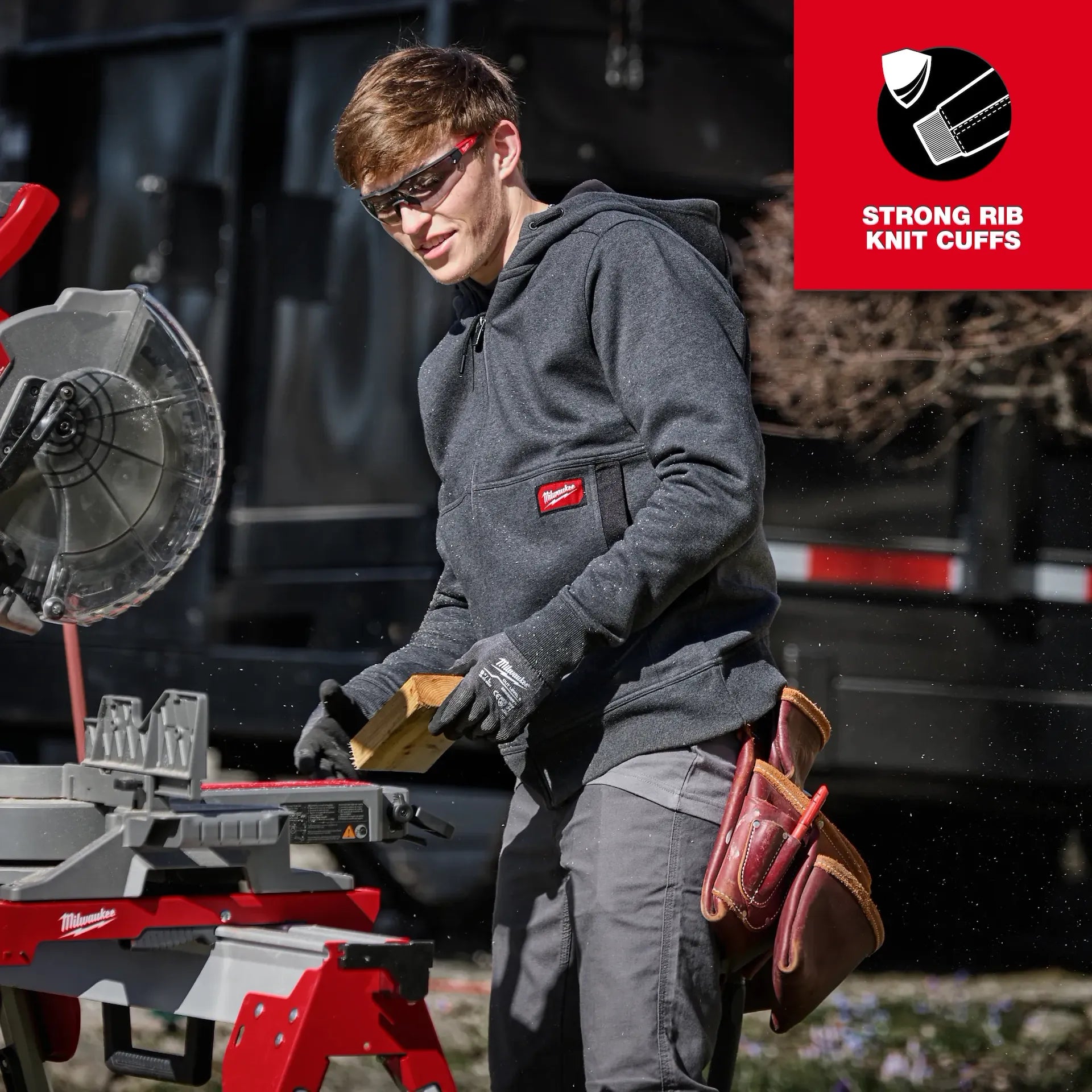 MILWAUKEE M250B GRIDIRON™ Full-Zip Hoodie - BLACK