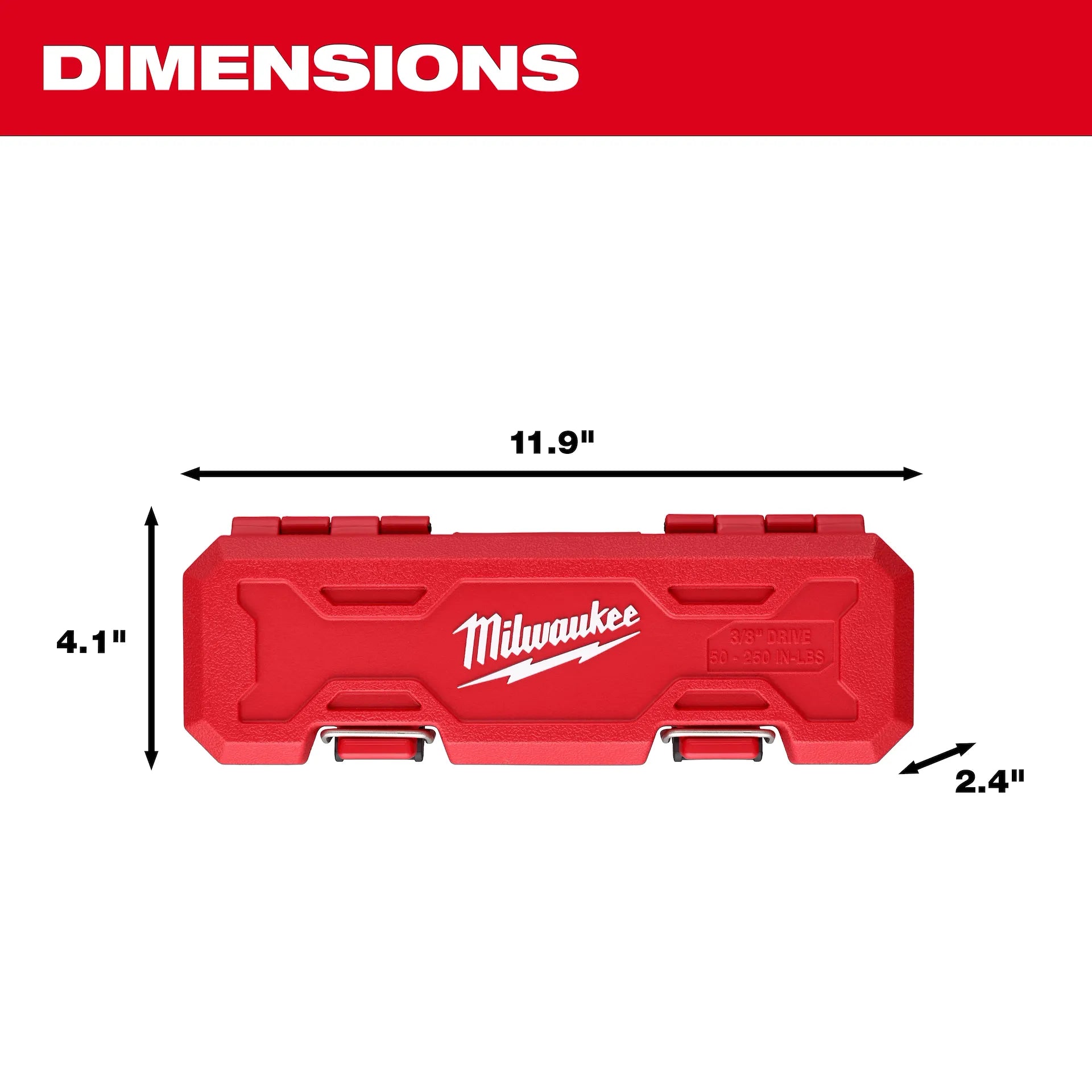 MILWAUKEE 48-22-9201 3/8” Drive Click Torque Wrench (50-250 in·lbf)