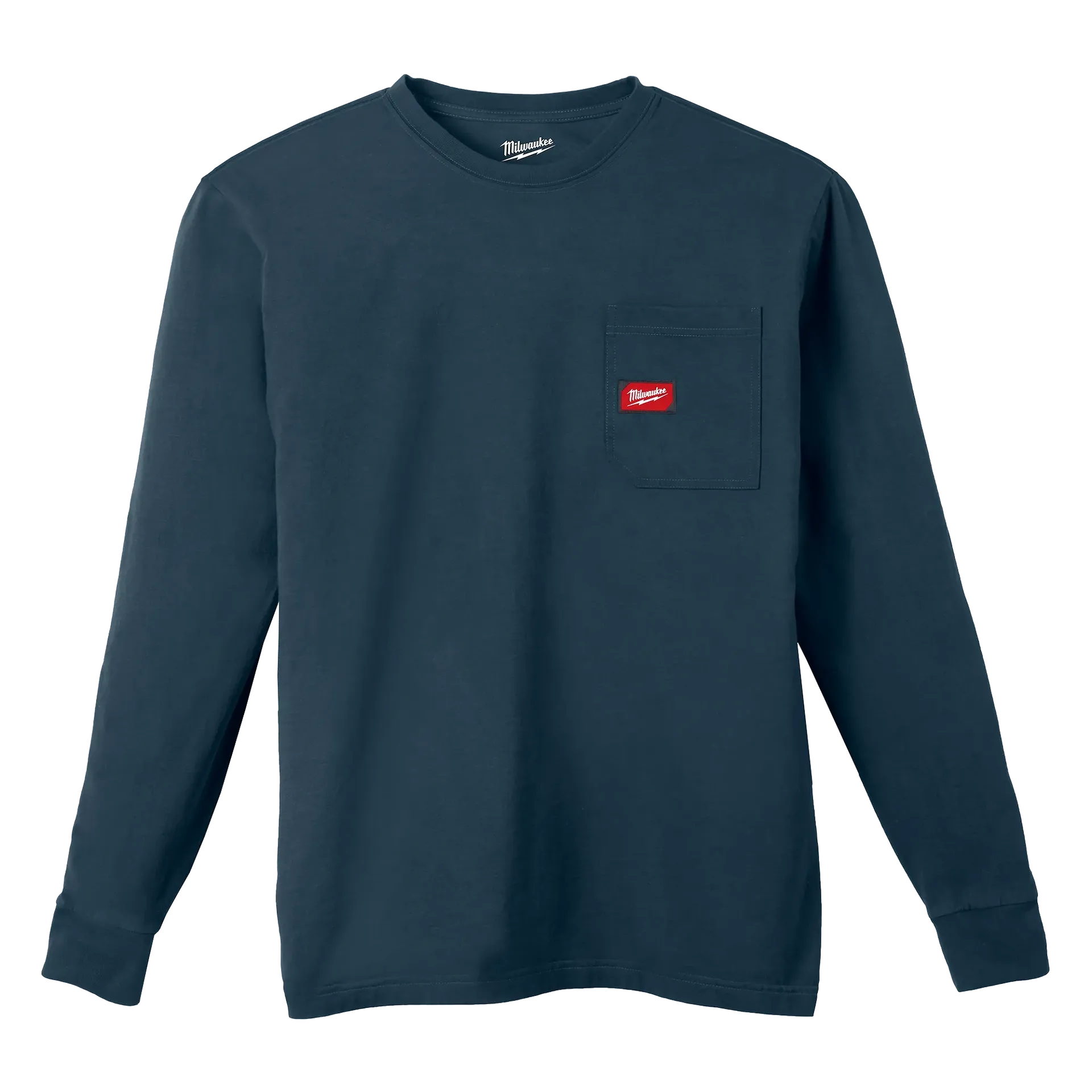 MILWAUKEE 606BL GRIDIRON™ Pocket T-Shirt - Long Sleeve - BLUE