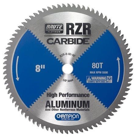 CHAMPION RZR-8-80-NF CARBIDE CIRCULAR SAW 8