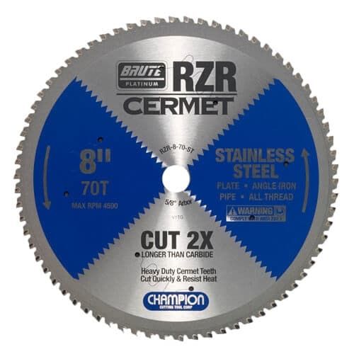 CHAMPION RZR-8-70-ST CERMET CIRCULAR SAW 8