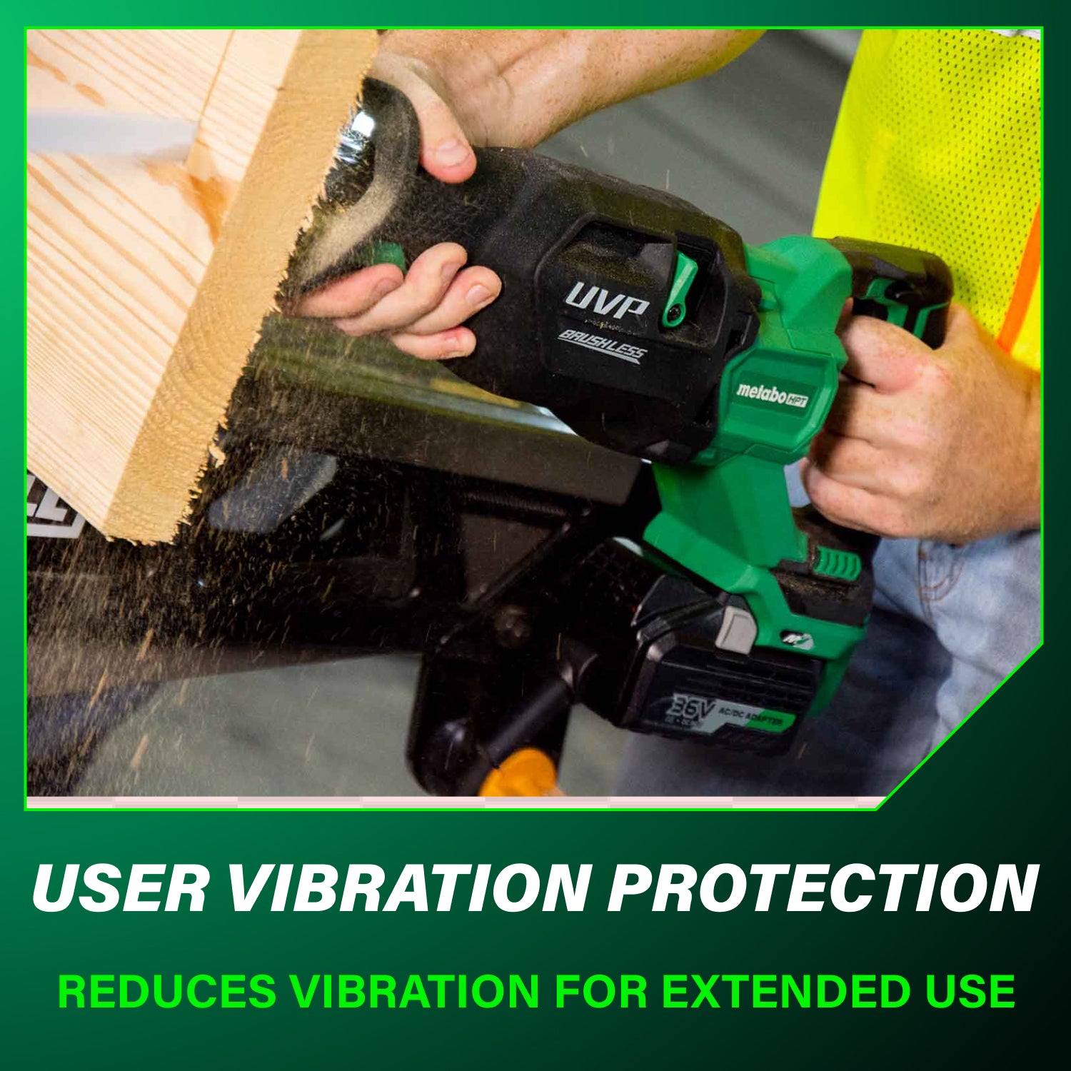 METABO CR36DAM 36V MultiVolt™ Cordless Brushless Reciprocating Saw Kit