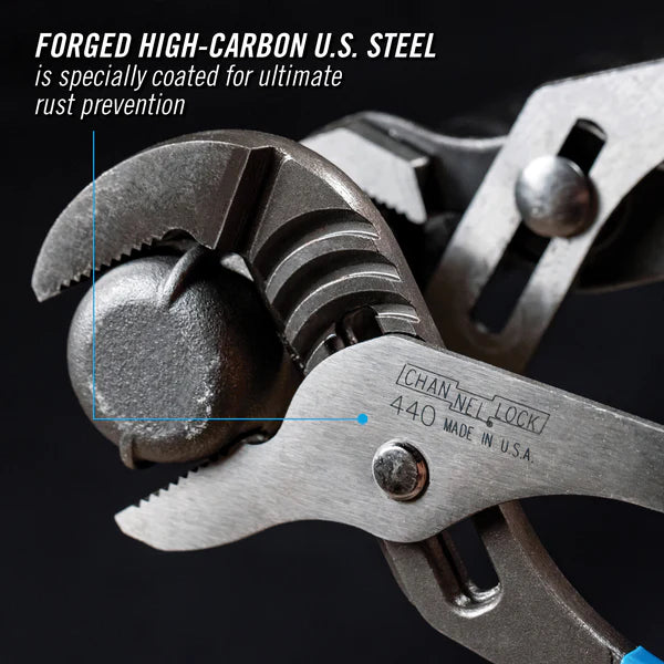 CHANNEL LOCK 440 12-inch Straight Jaw Tongue & Groove Pliers