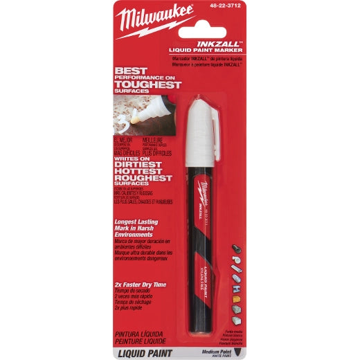 MILWAUKEE 48-22-3712 INKZALL™ White Liquid Paint Marker