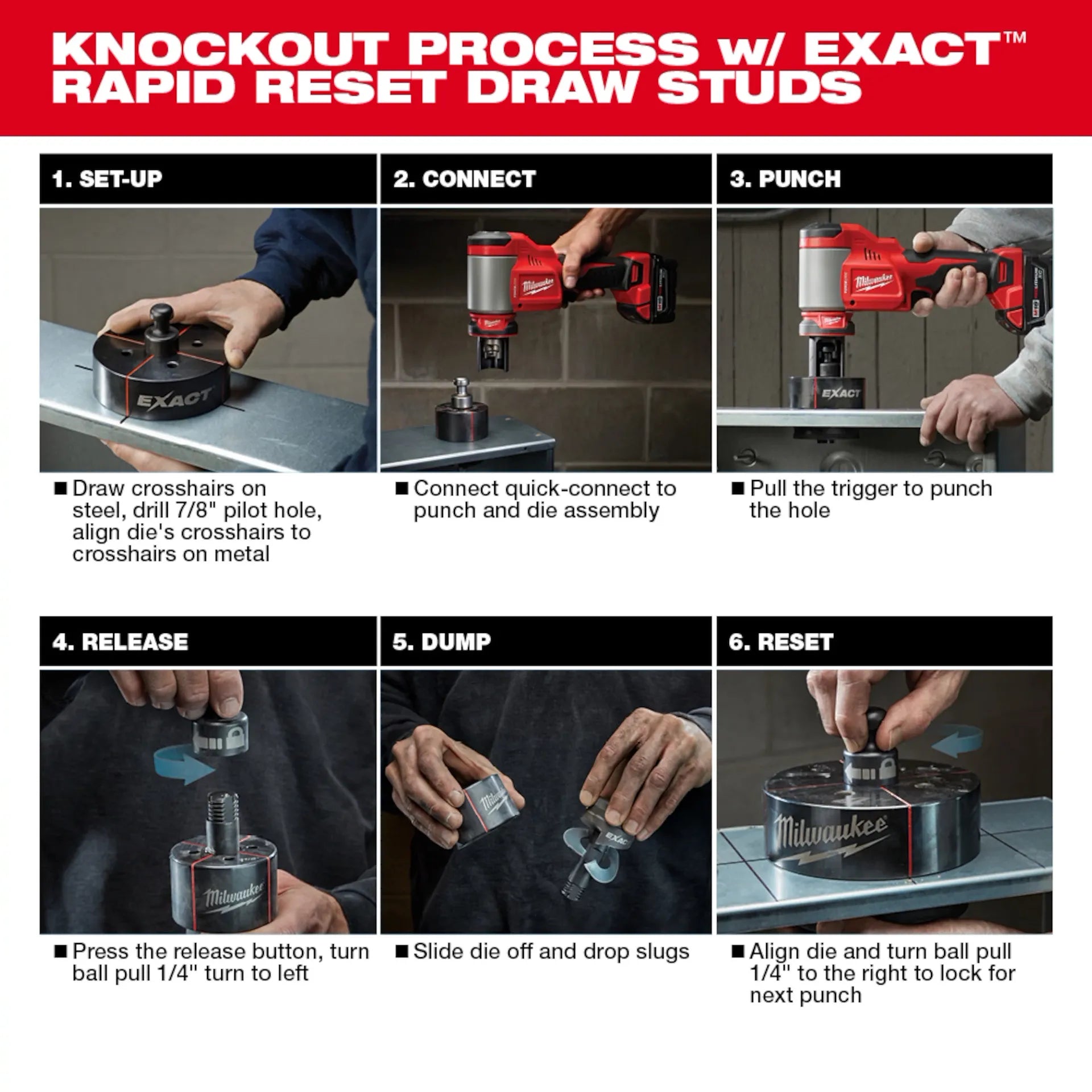 MILWAUKEE 2676-22 M18™ FORCE LOGIC™ 10 Ton Knockout Tool 1/2
