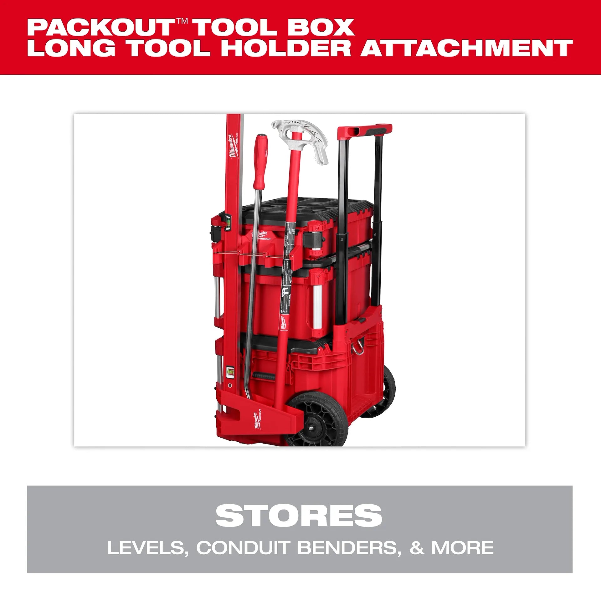 MILWAUKEE 48-22-8607 48-22-8607 PACKOUT™ Tool Box Long Tool Holder Attachment