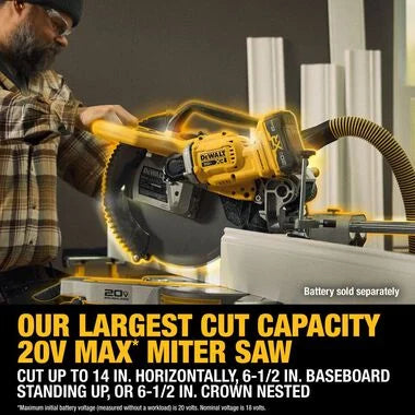 DEWALT DCS785B 20V MAX XR 12IN DOUBLE BEVEL MITER SAW