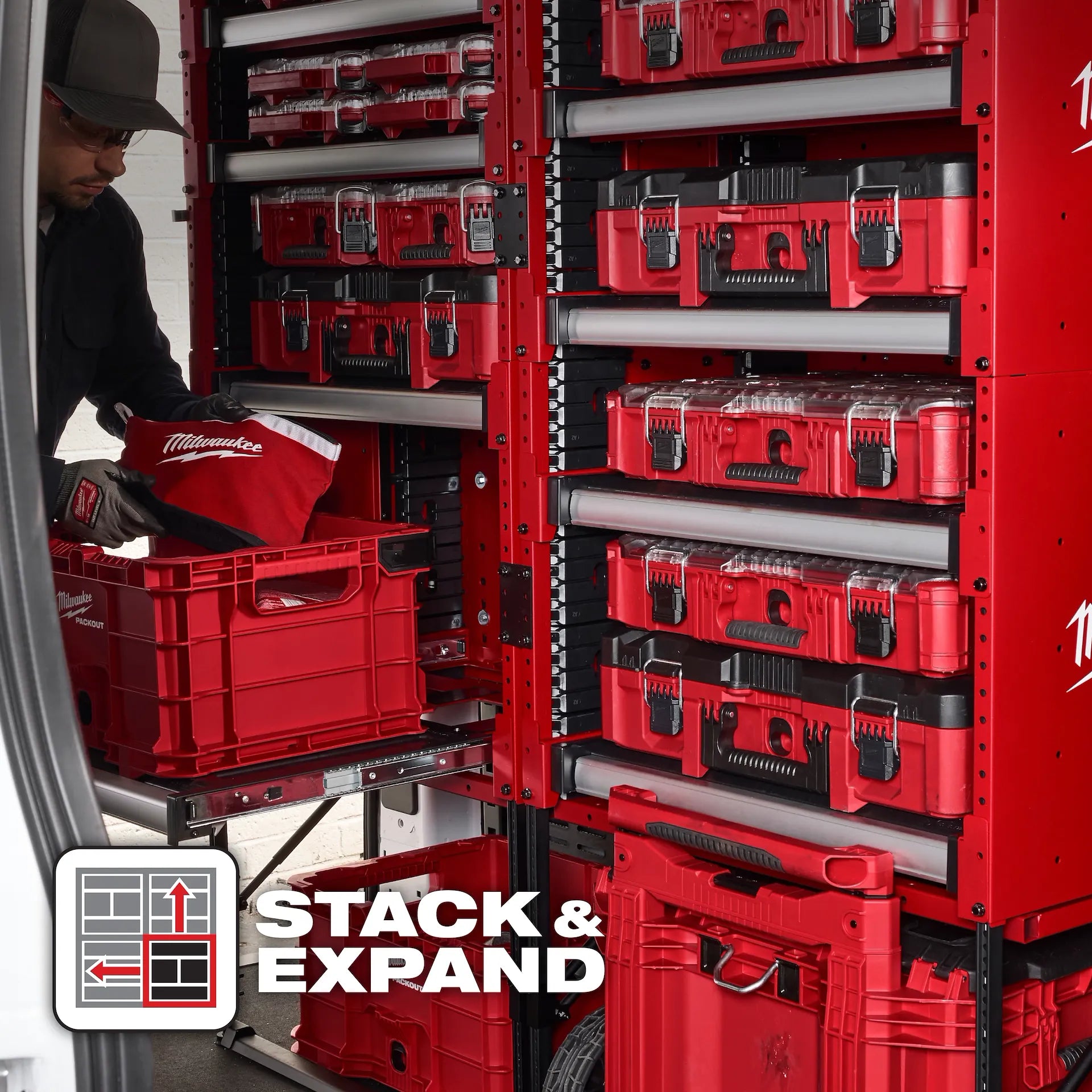 MILWAUKEE 48-21-8070 PACKOUT™ Rack Kit