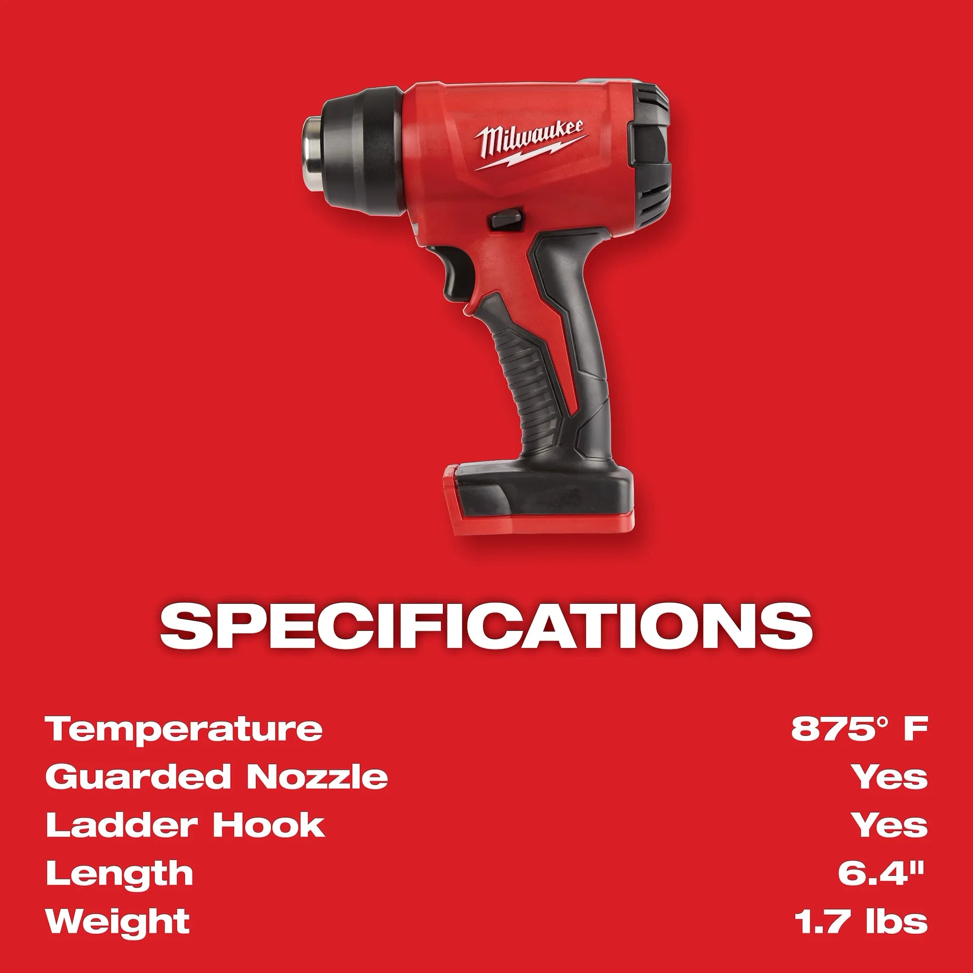 MILWAUKEE 2688-20 M18™ Compact Heat Gun (Tool Only)