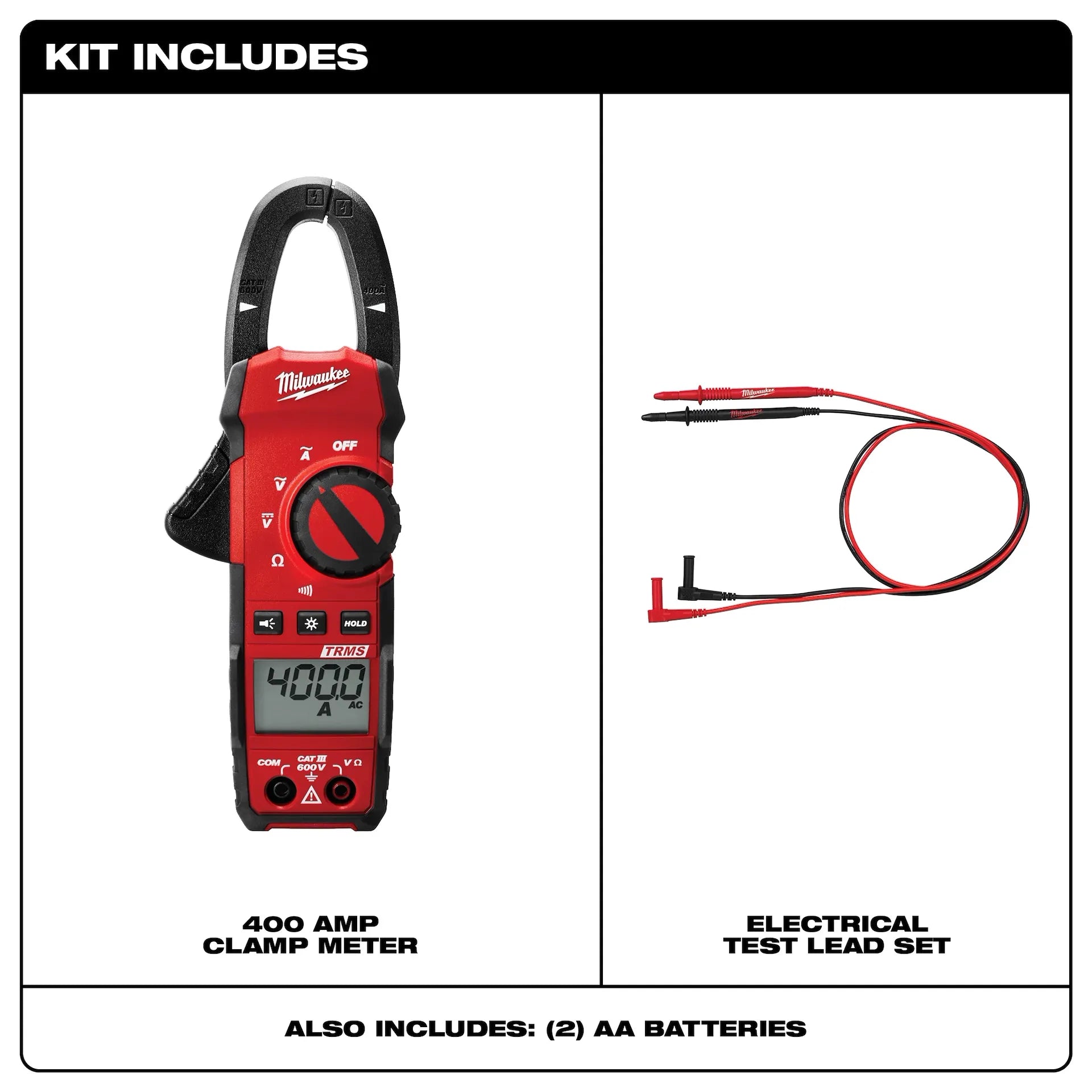 MILWAUKEE 2235-20 400 Amp Clamp Meter