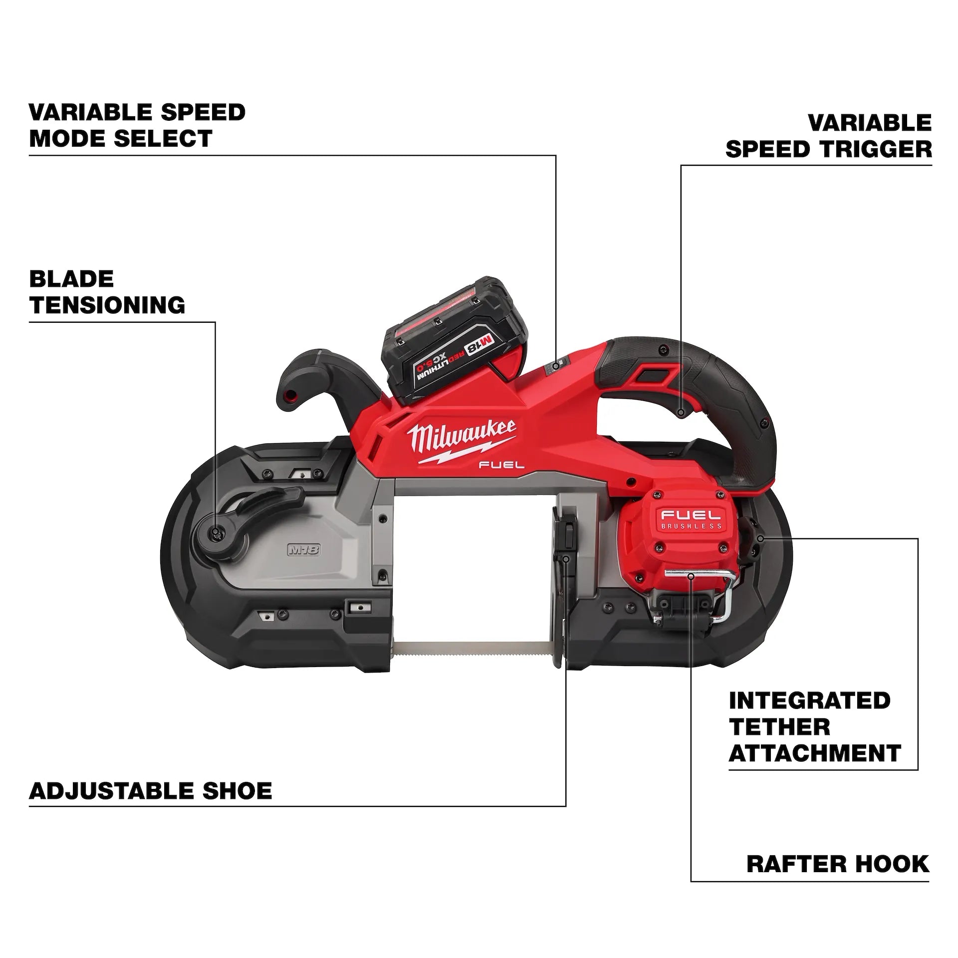 MILWAUKEE 2929-22 M18 FUEL™ Deep Cut Band Saw Kit