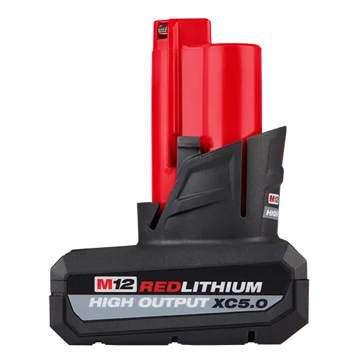 MILWAUKEE 48-11-2450 M12 REDLITHIUM HIGH OUTPUT XC5.0 Battery Pack