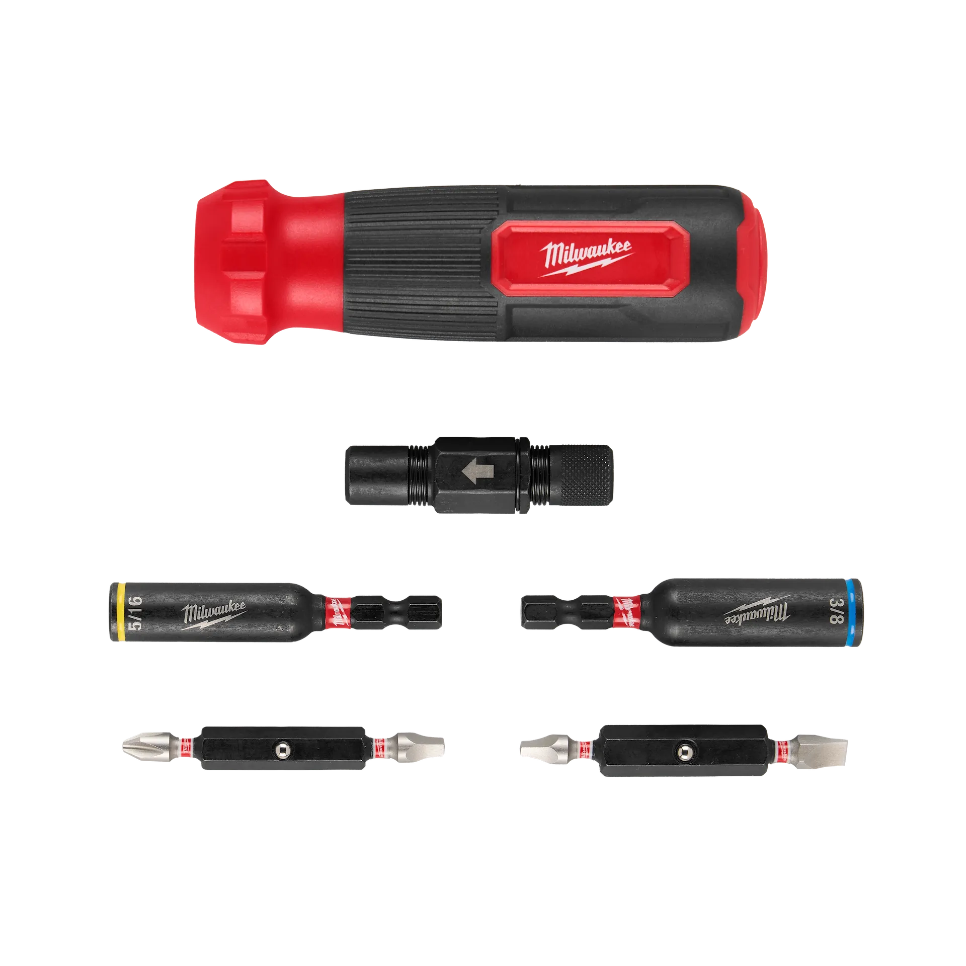 MILWAUKEE 48-22-2922 8-IN-1 Multi-Bit & Nut Driver W/ SHOCKWAVE™ Impact Duty Bits & Nut Drivers
