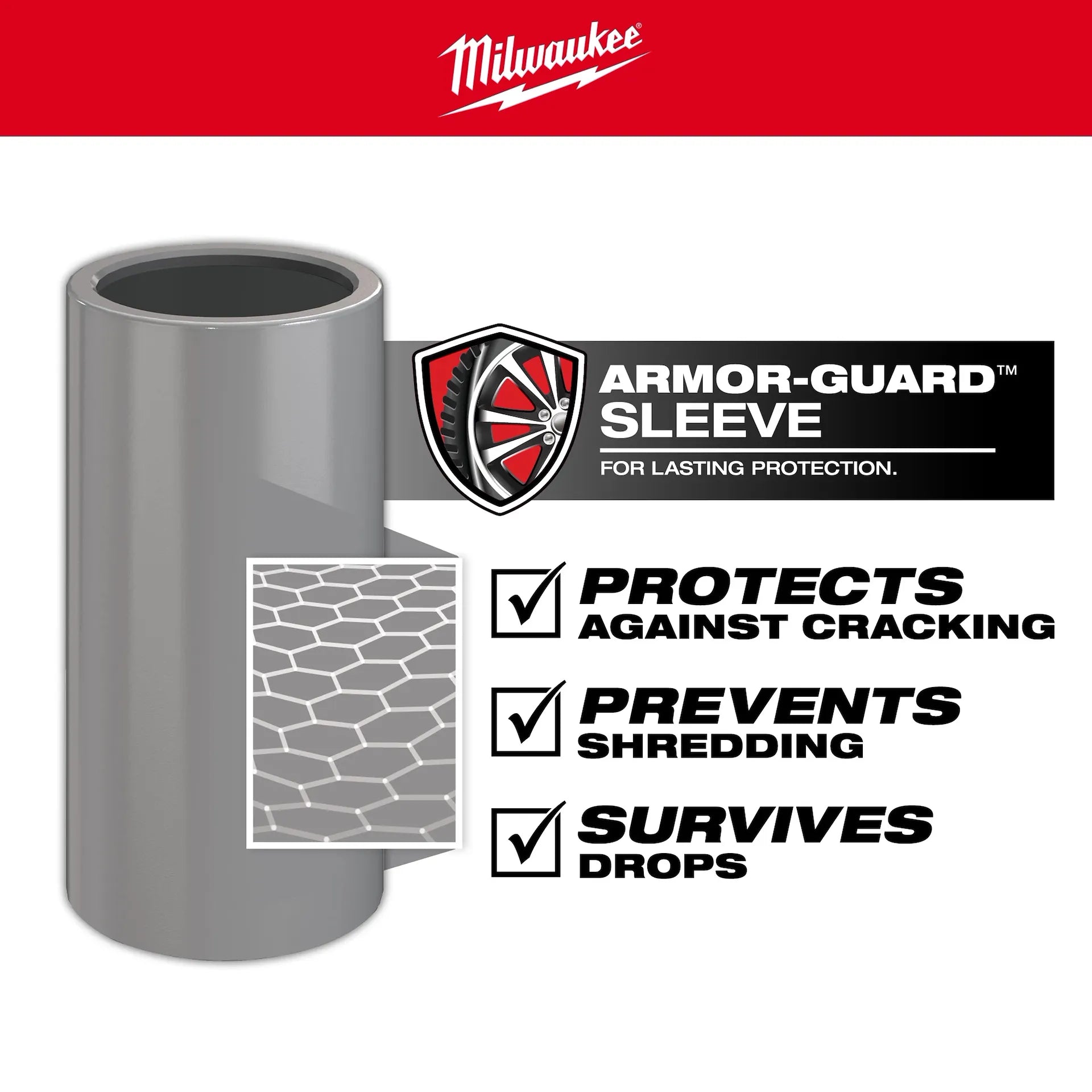 MILWAUKEE 49-66-7830 SHOCKWAVE™ Impact Duty 1/2 Drive Metric 3PC Lug Nut Wheel Socket Set