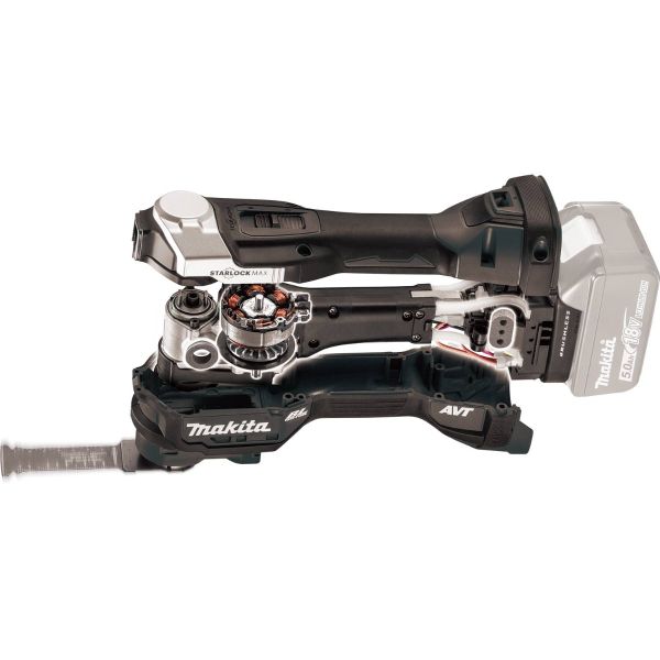 MAKITA XMT04ZB 18V LXT® Lithium‑Ion Sub‑Compact Brushless Cordless StarlockMax® Oscillating Multi‑Tool, Tool Only