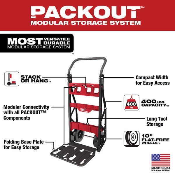 MILWAUKEE 48-22-8415 PACKOUT™ 2-Wheel Cart