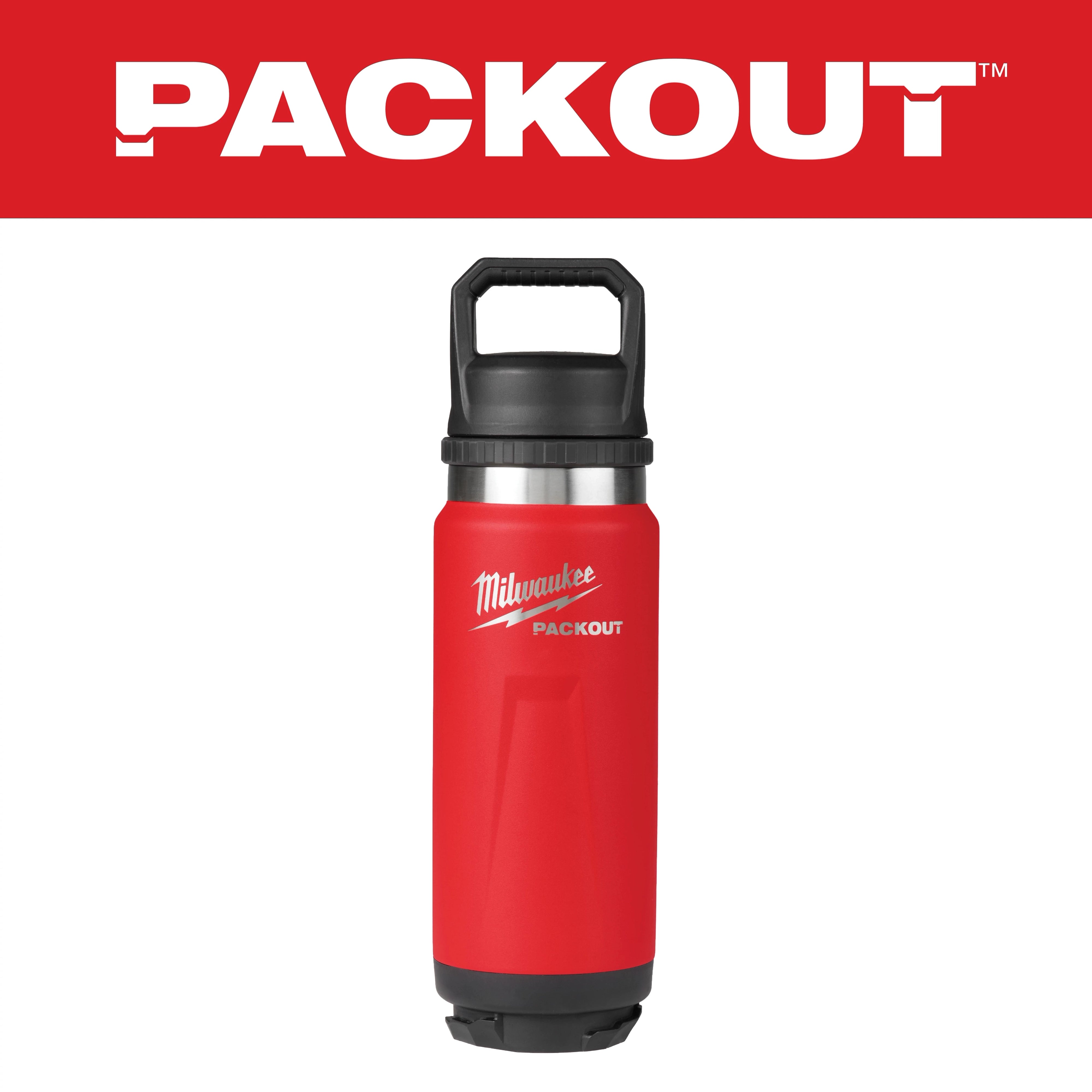 MILWAUKEE 48-22-8396 PACKOUT™ 24oz Insulated Bottle with Chug Lid