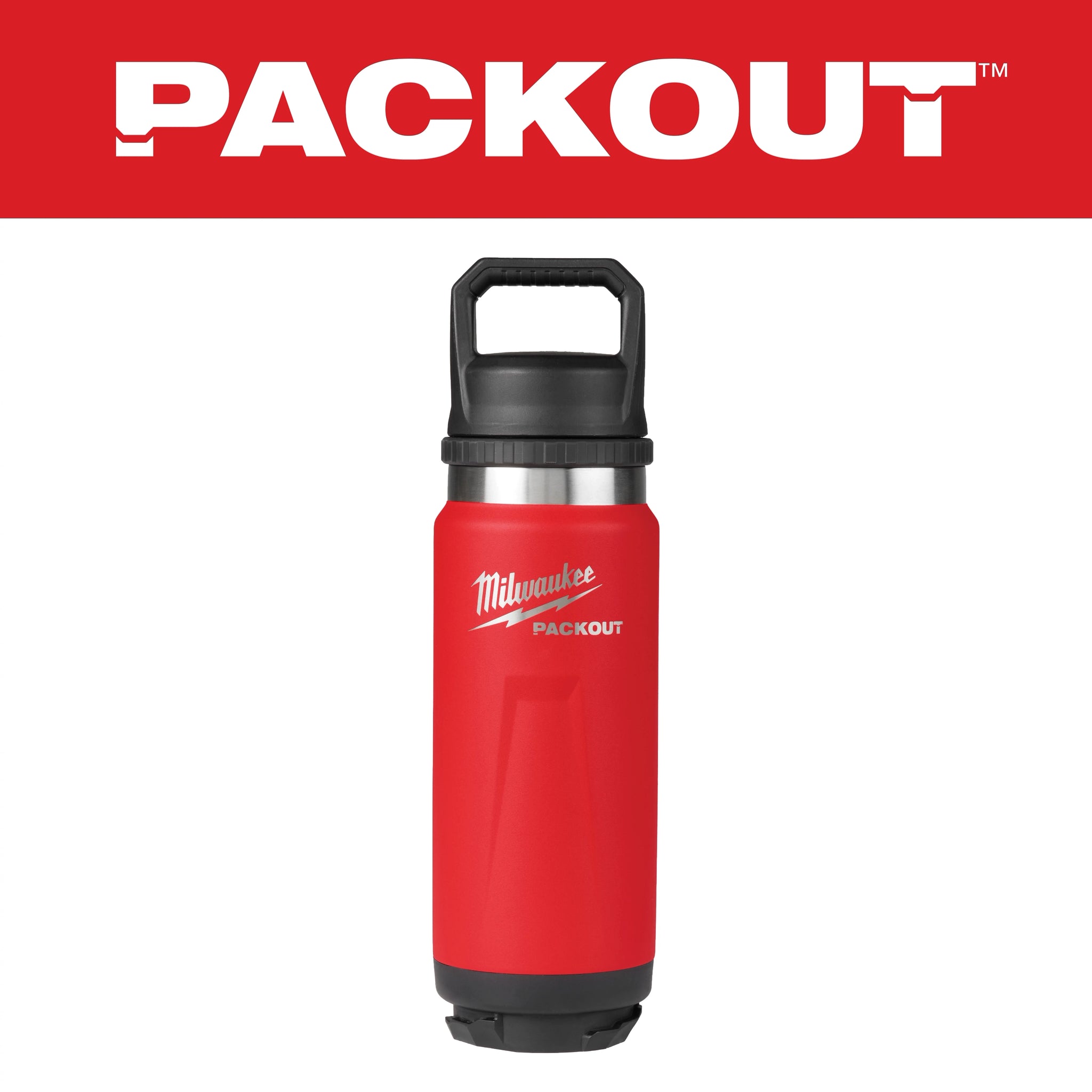 MILWAUKEE 48-22-8396 PACKOUT™ 24oz Insulated Bottle with Chug Lid