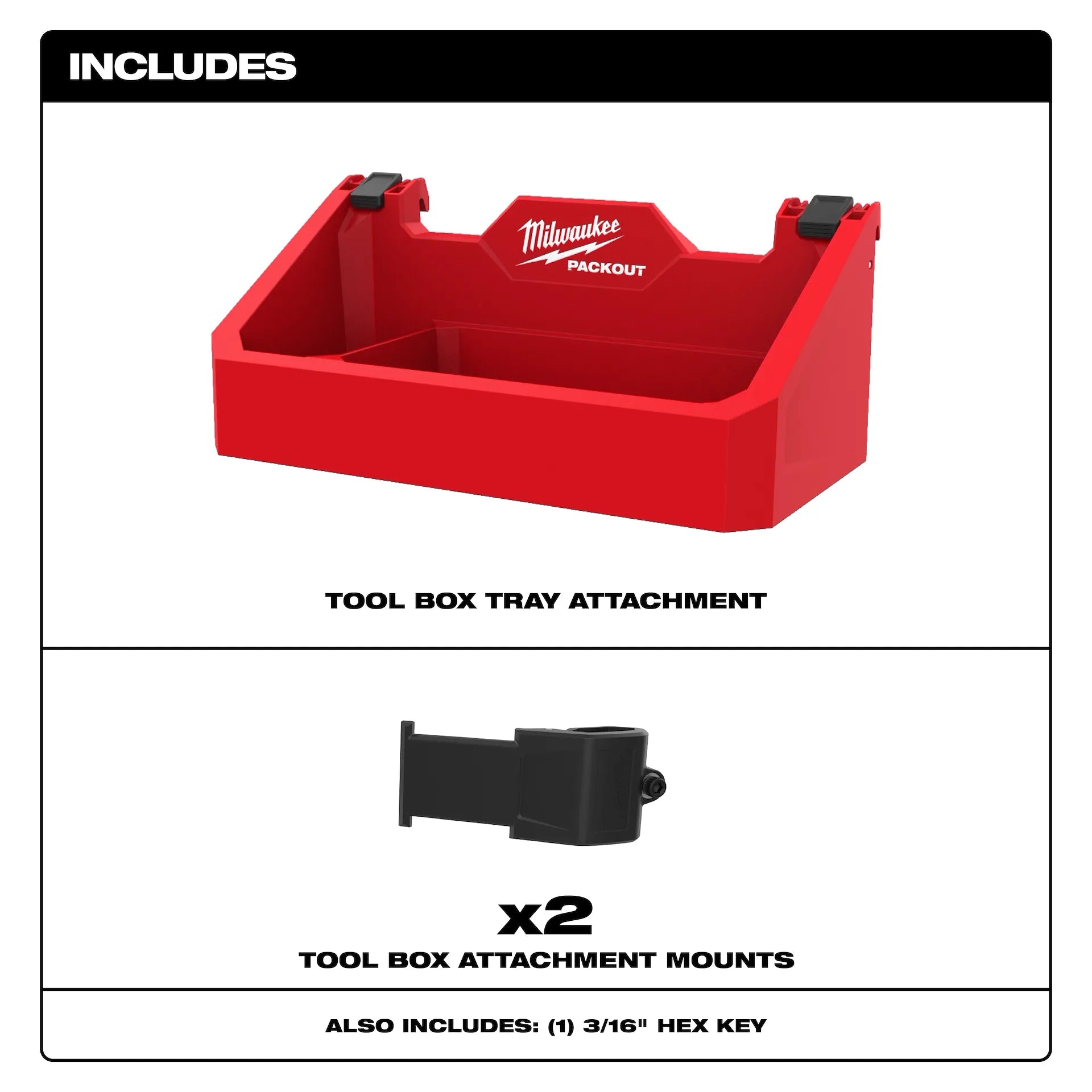 MILWAUKEE 48-22-8605 PACKOUT™ Tool Box Tray