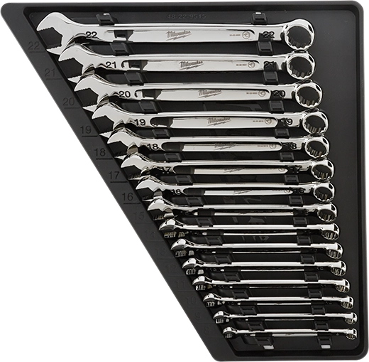 MILWAUKEE 48-22-9515 15pc Combination Wrench Set - Metric