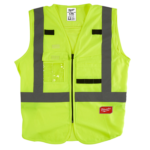 MILWAUKEE 48-73-5022 Class 2 High Visibility Yellow Safety Vest - L/XL