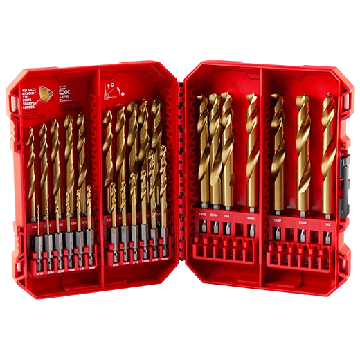 MILWAUKEE 48-89-4672 29PC SHOCKWAVE™ Impact Duty RED HELIX™ Titanium Drill Bit Set
