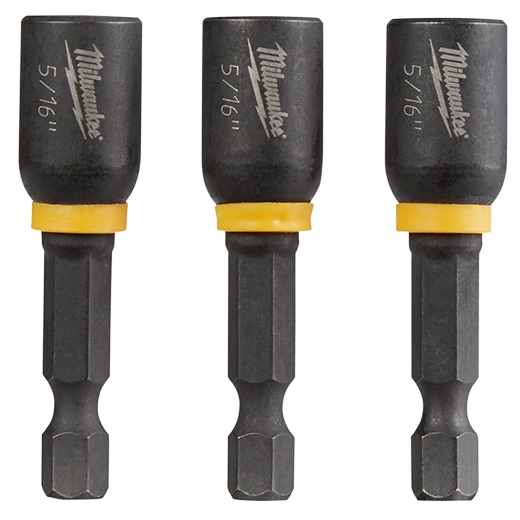 MILWAUKEE 49-66-4523 SHOCKWAVE™ Impact Duty 5/16” x 1-7/8” Magnetic Nut Driver (3 PK)