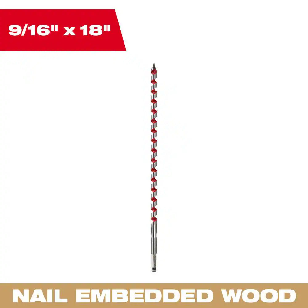 MILWAUKEE 48-13-5560 9/16 X 18 IN SHIP AUGER BIT
