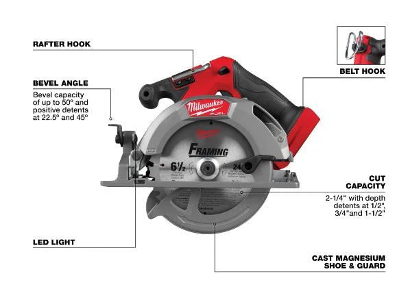 MILWAUKEE 2833-20 M18 FUEL™ 6-1/2