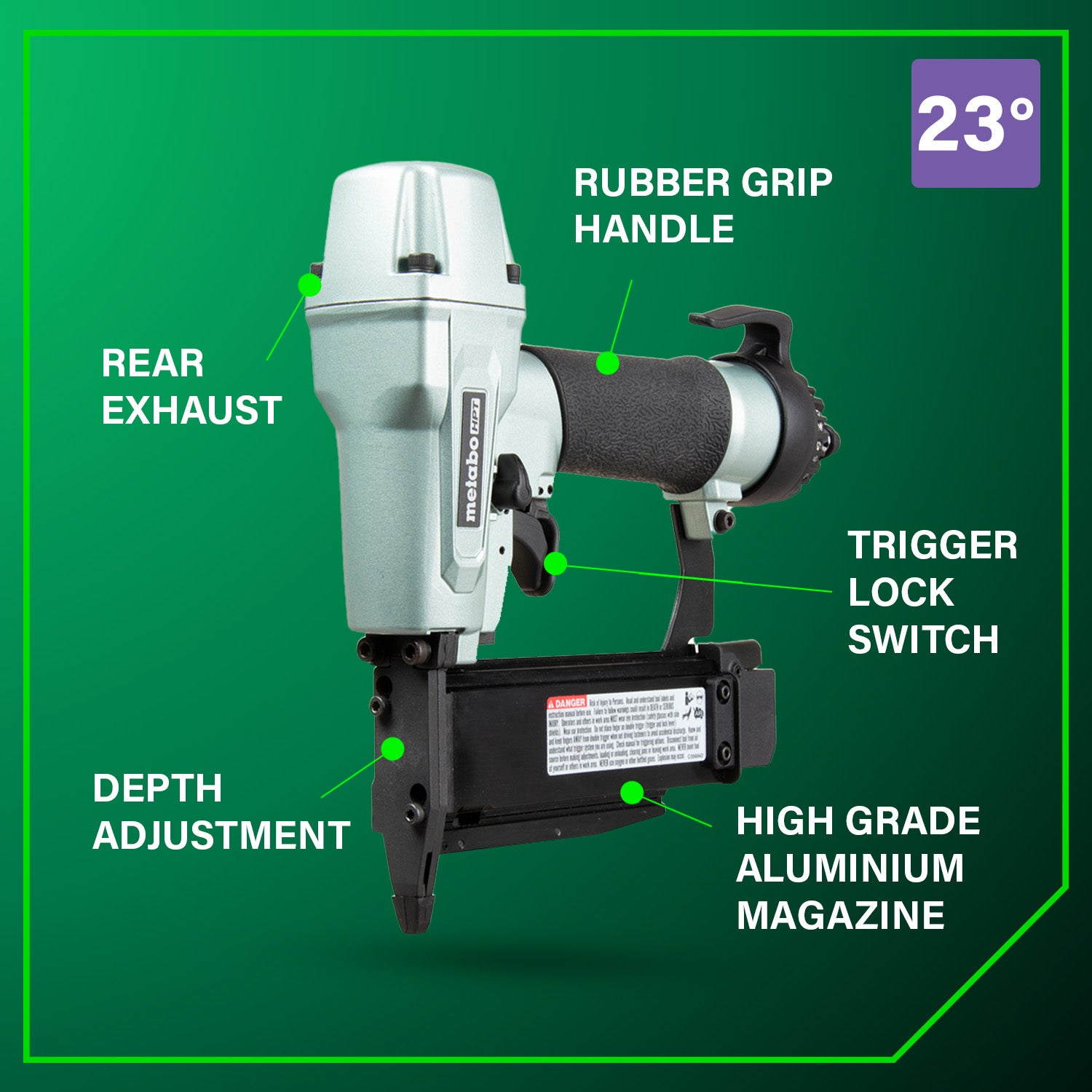 METABO NP50AM 23 Gauge 2 Inch PRO Pin Nailer