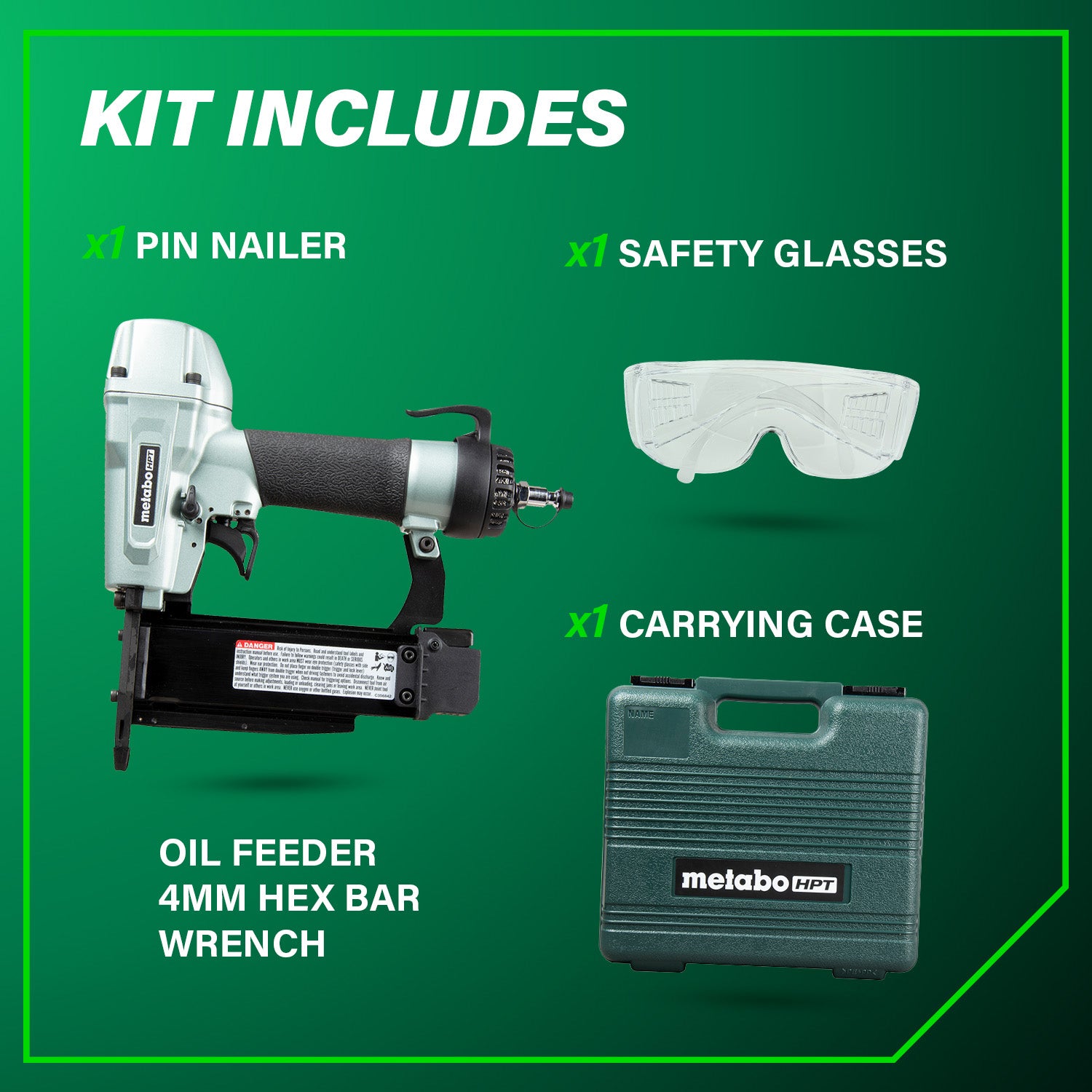 METABO NP50AM 23 Gauge 2 Inch PRO Pin Nailer