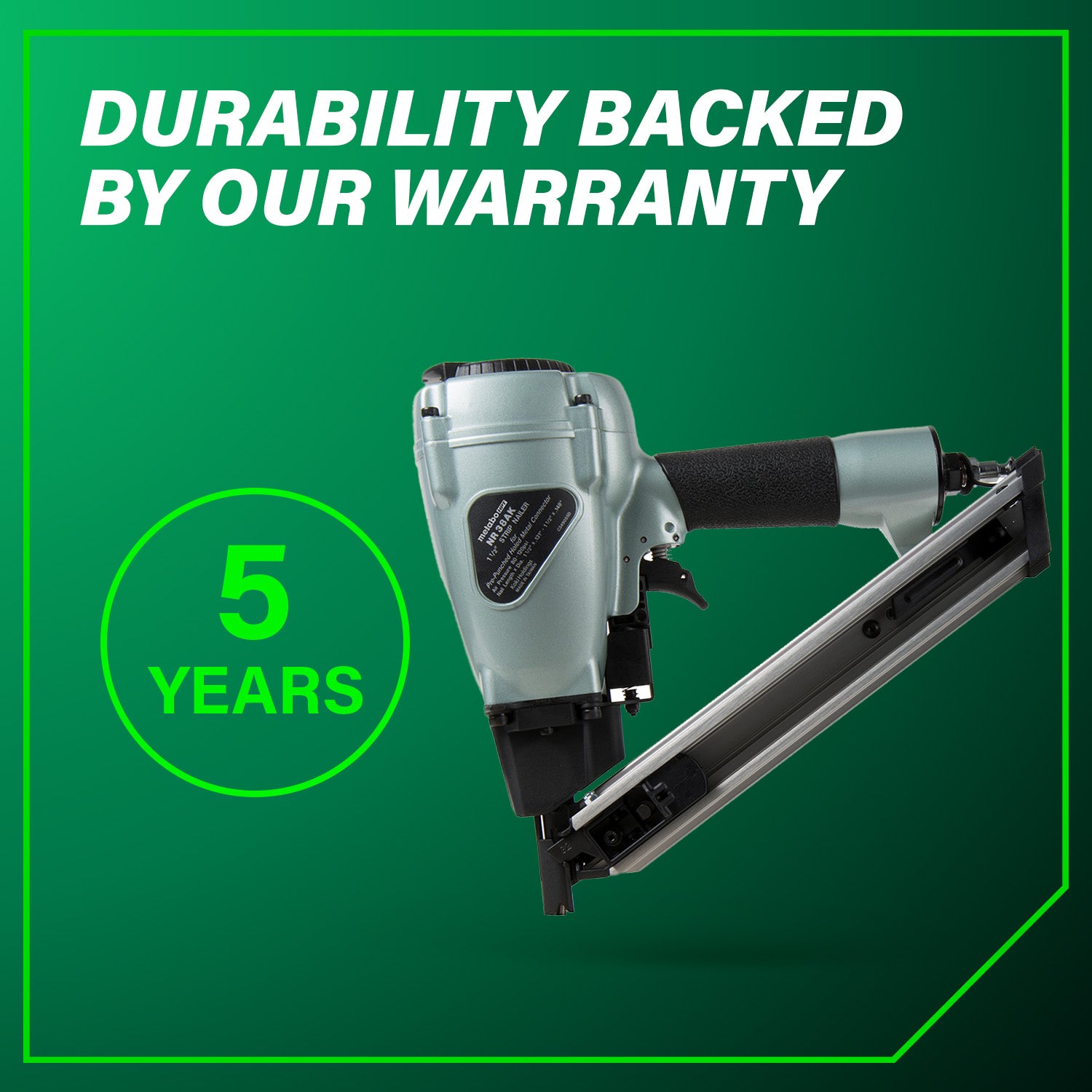 METABO NR38AKM 36 Degree 1-1/2 Inch Strap-Tite® Metal Connector Nailer