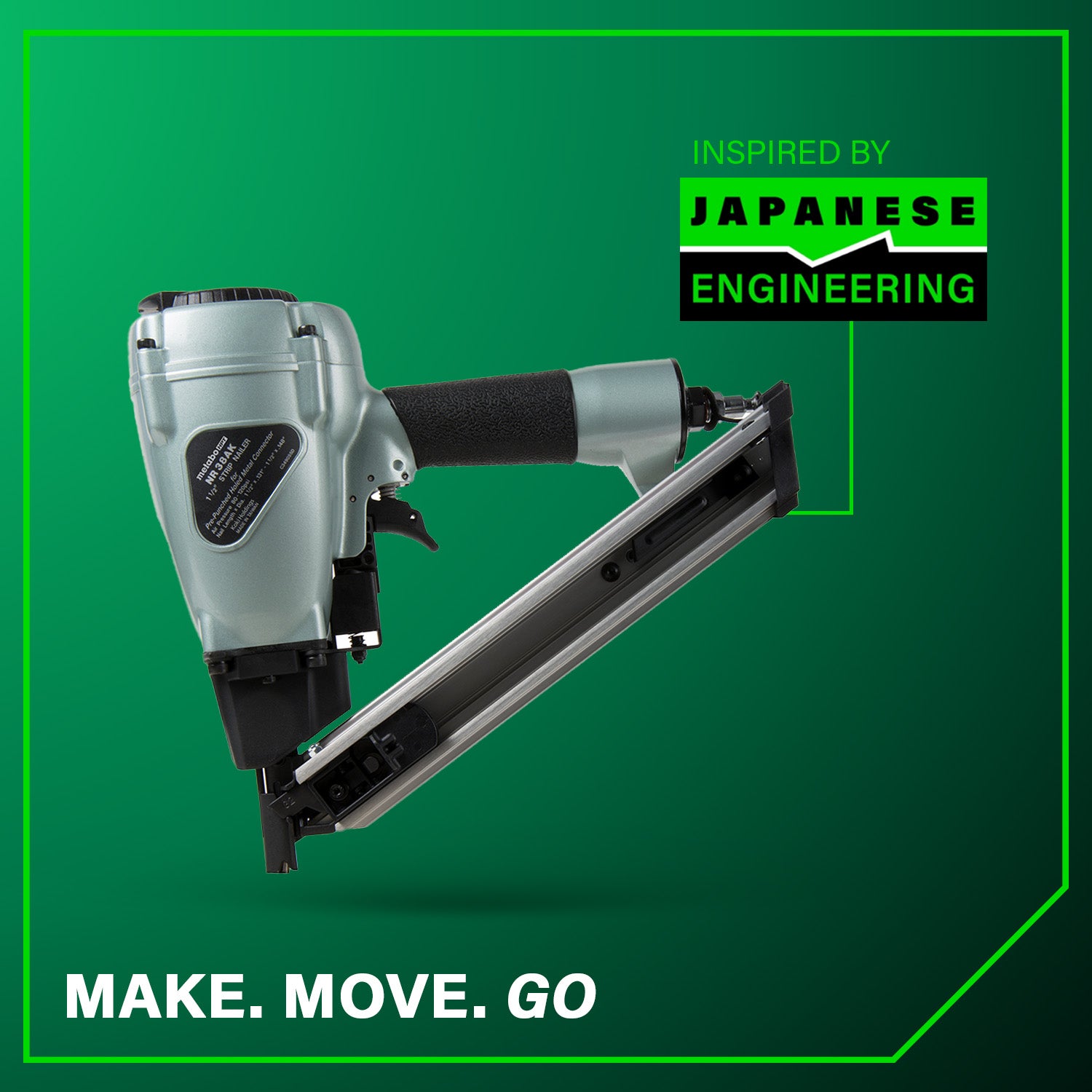 METABO NR38AKM 36 Degree 1-1/2 Inch Strap-Tite® Metal Connector Nailer