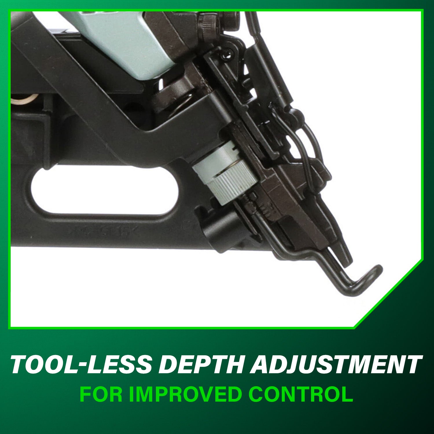 METABO NT65MA4M 2-1/2 Inch 15 Gauge Angled Finish Nailer with Air Duster