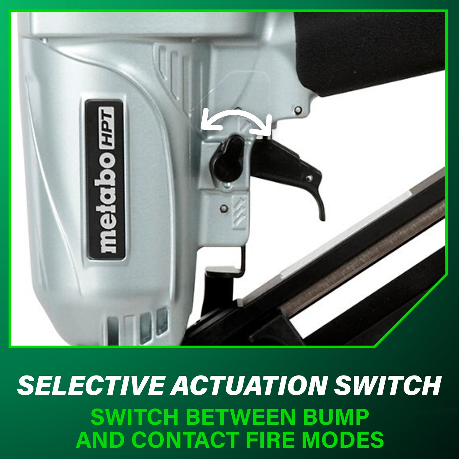 METABO NT65MA4M 2-1/2 Inch 15 Gauge Angled Finish Nailer with Air Duster