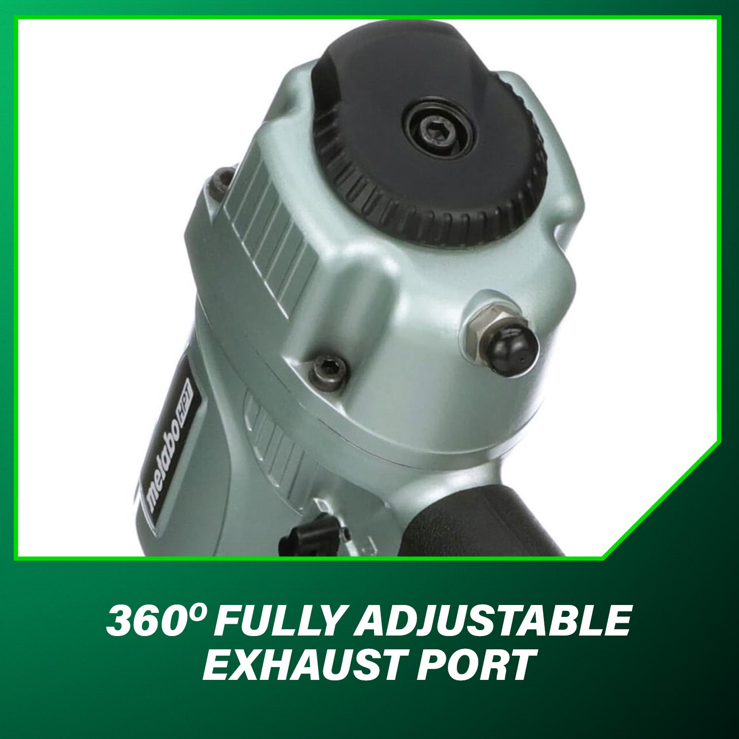 METABO NT65MA4M 2-1/2 Inch 15 Gauge Angled Finish Nailer with Air Duster