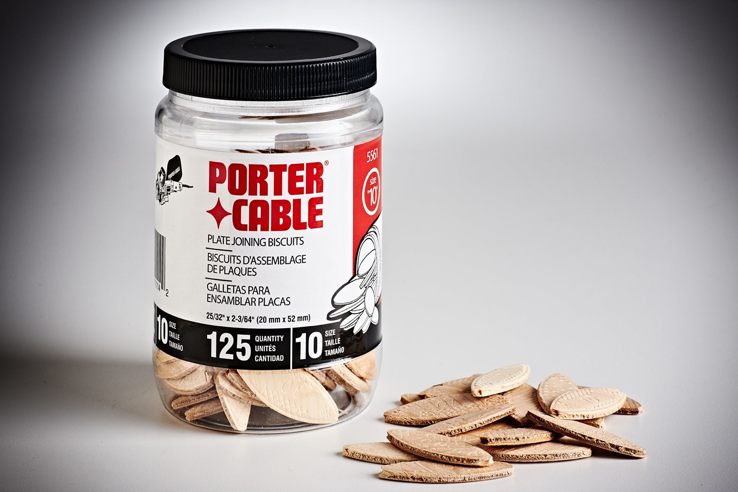 PORTER CABLE 5561 Tube of 125 No. 10 size Biscuits