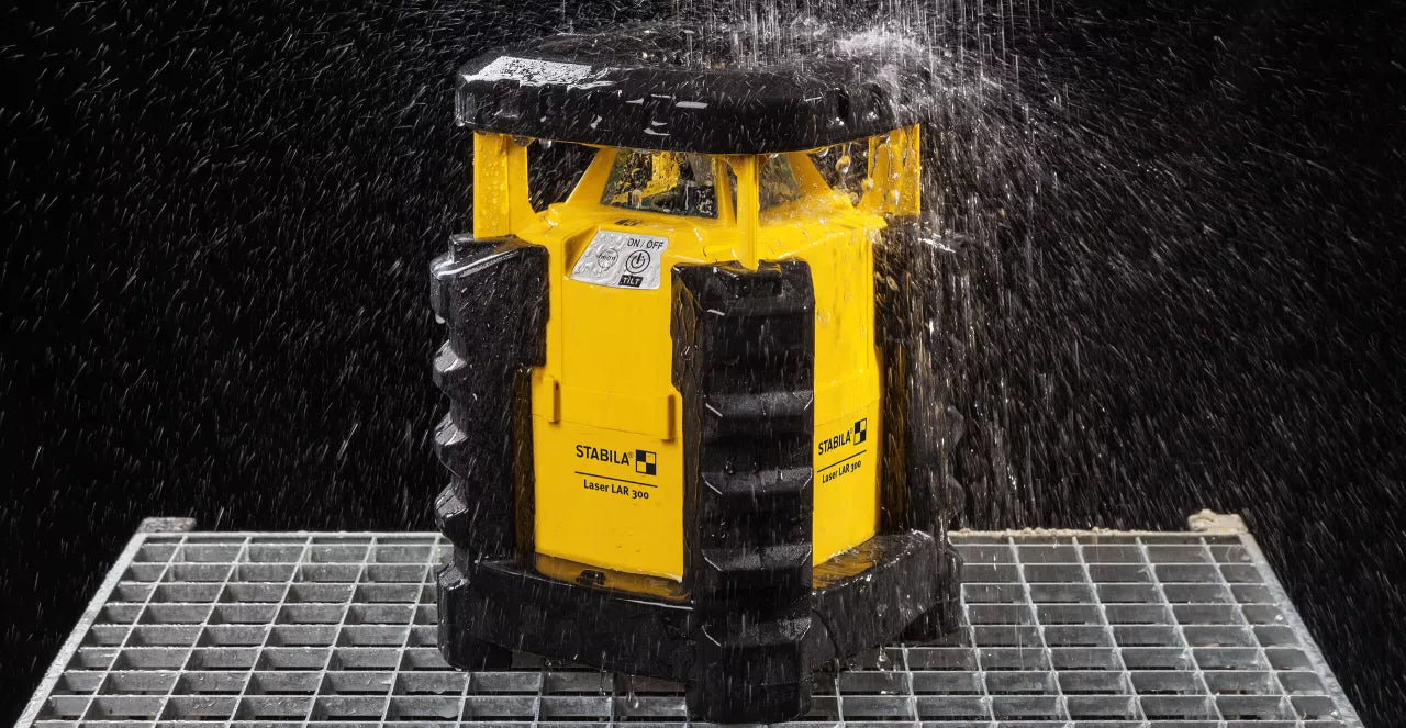 STABILA 05820 LAR 300 rotary laser set with tripod and grade rod