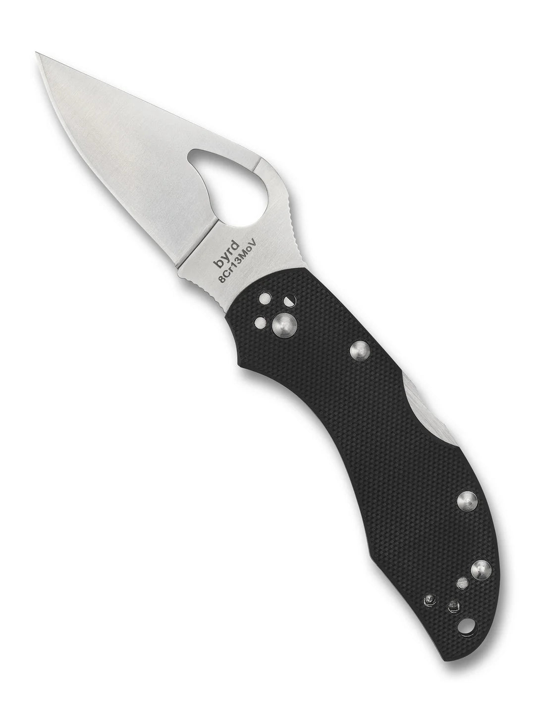 Spyderco Byrd Robin 2 Black G-10 - PlainEdge (BY10GP2)