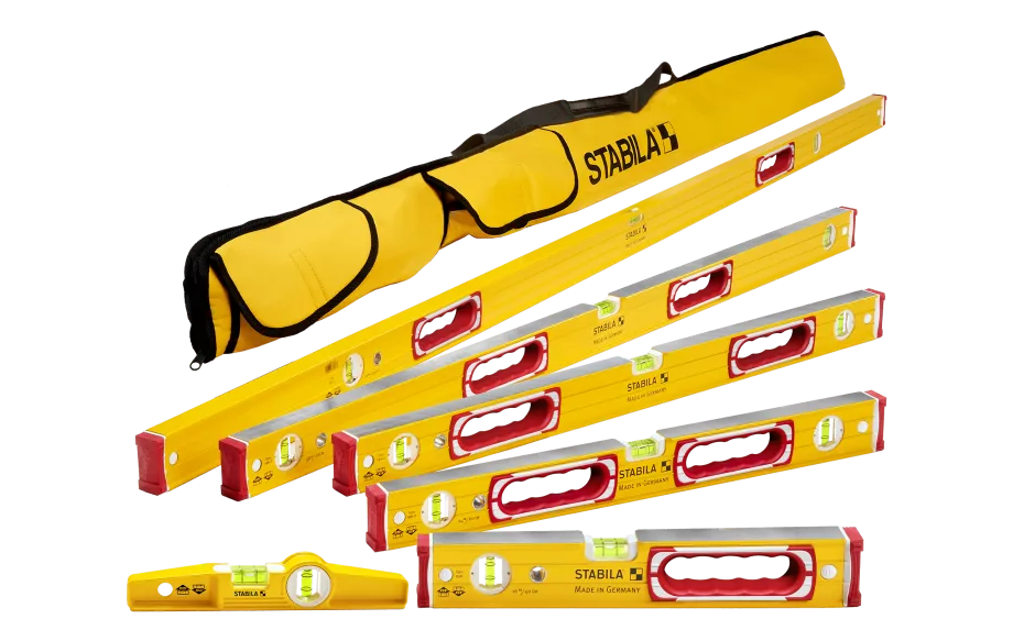 STABILA 78296 Spirit levels, Type 196 78 Complete 6 Level Set with Case