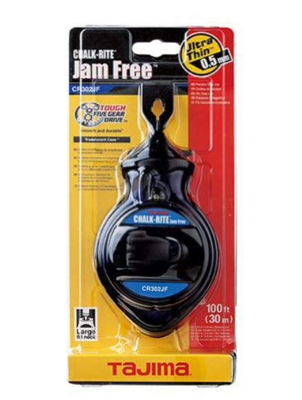 Tajima CR302JF Chalk-Rite Jam Free Ultra-Thin 0.5 mm Chalk Snap-Line