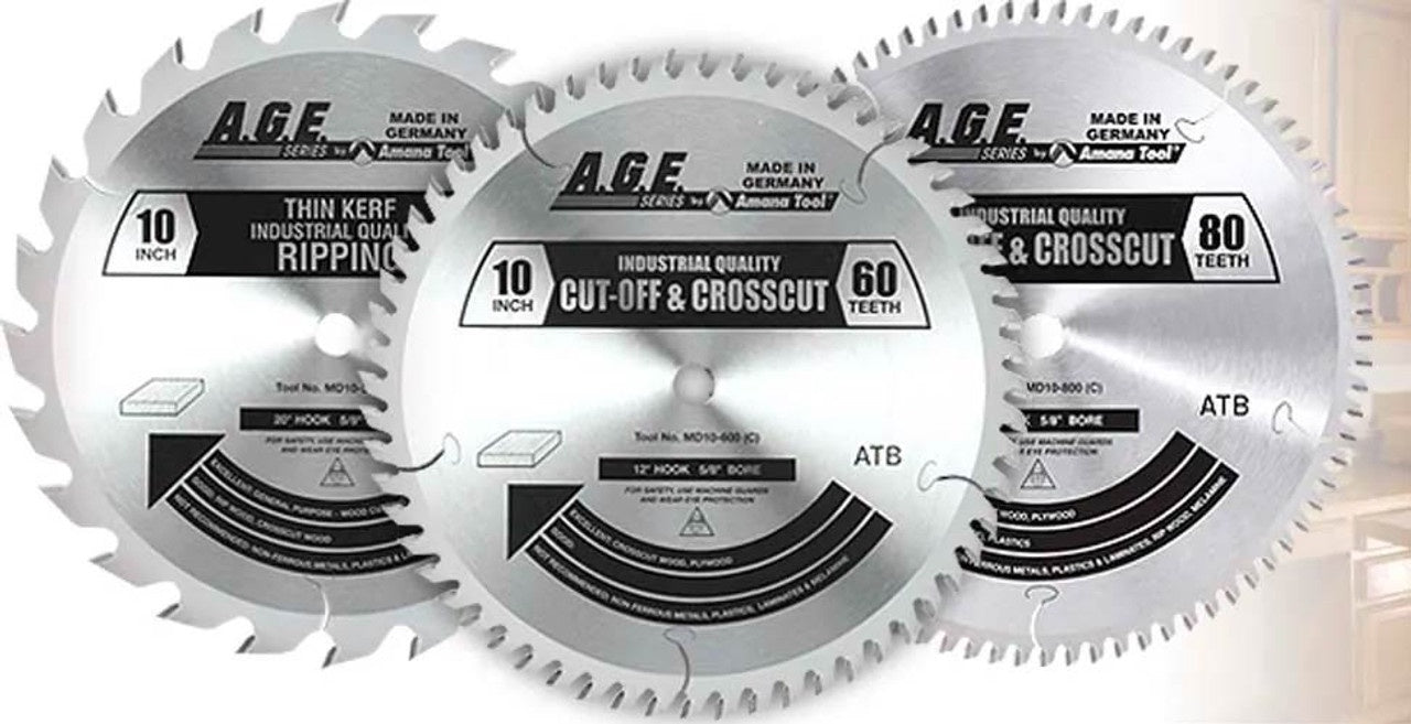 A.G.E. MD10-003 10 Inch Saw Blades Triple Pack