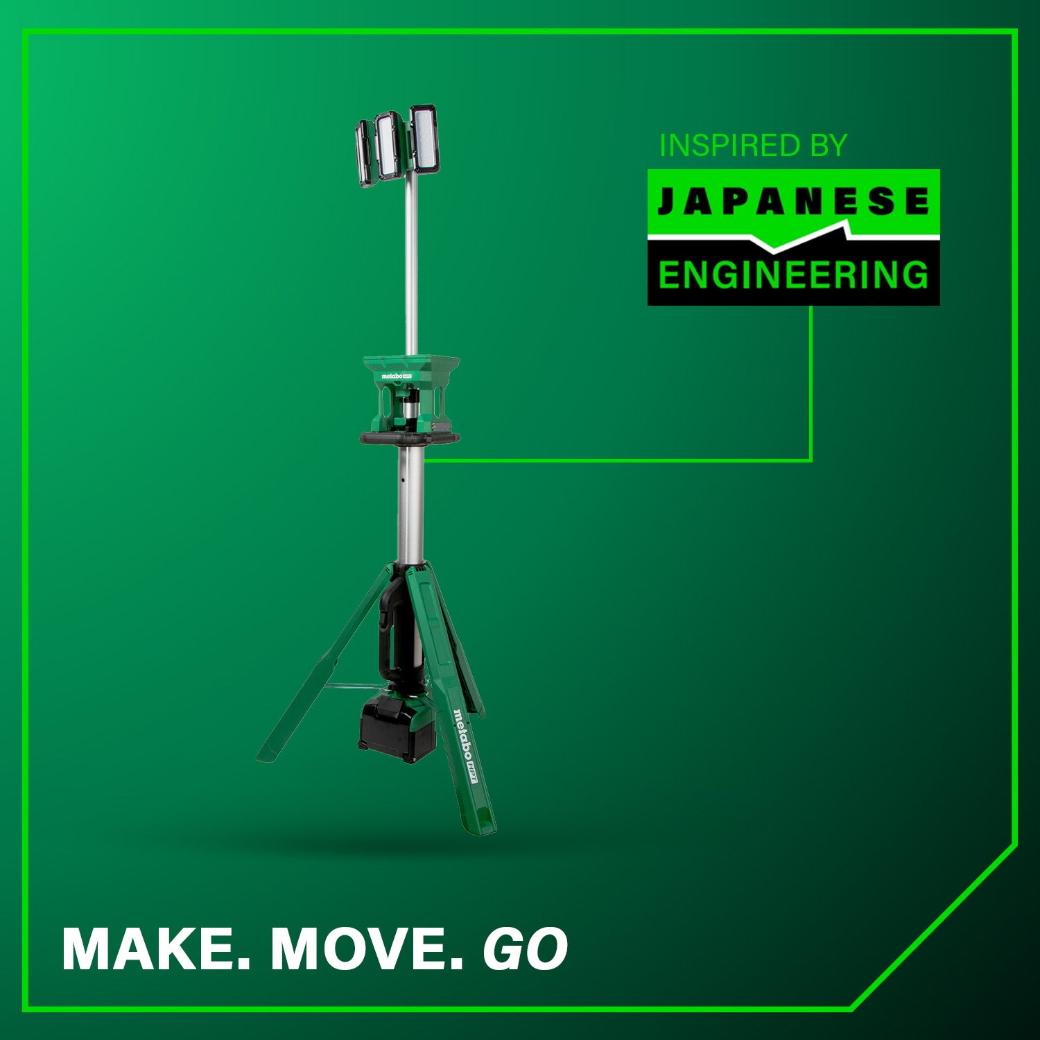 METABO UB18DG 18V MultiVolt™ Cordless 4,000 Lumen LED Tripod Site Light (Tool Body Only)